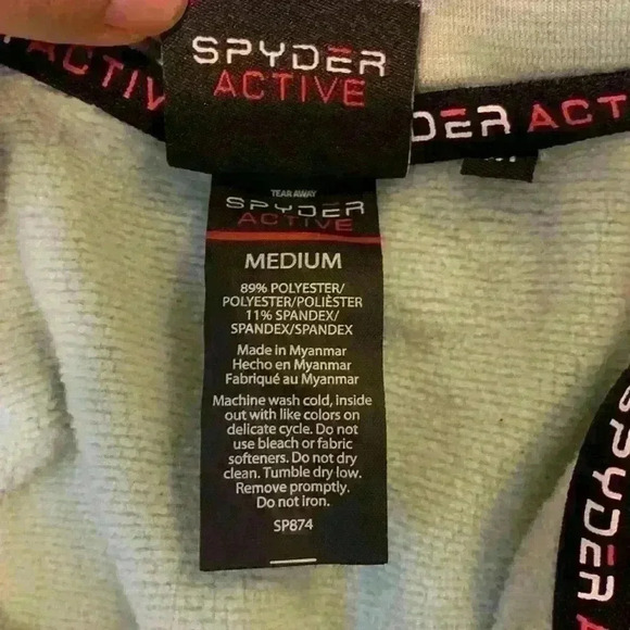 Spyder Active sweatshirt sz M activewear athleisure outdoor - Picture 3 of 7
